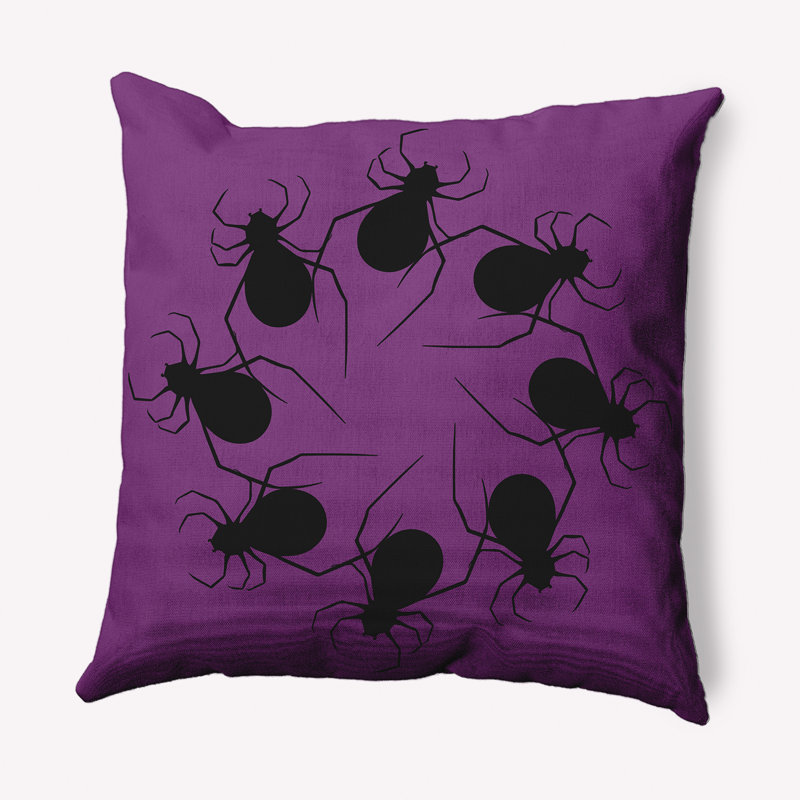 Coussin décoratif intérieur / extérieur Witches Brew, 16 po x 16 po, Améthyste