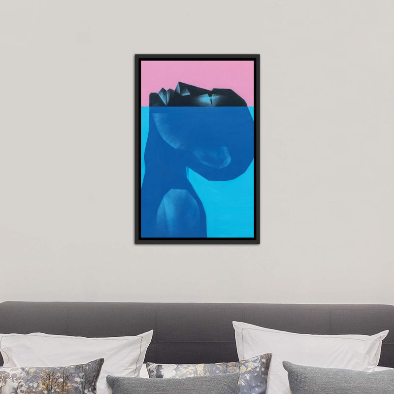 «Peace in Water» par VCalvento, reproduction d'art, Toile encadrée, H 40 po x l 26 po, Noir patiné