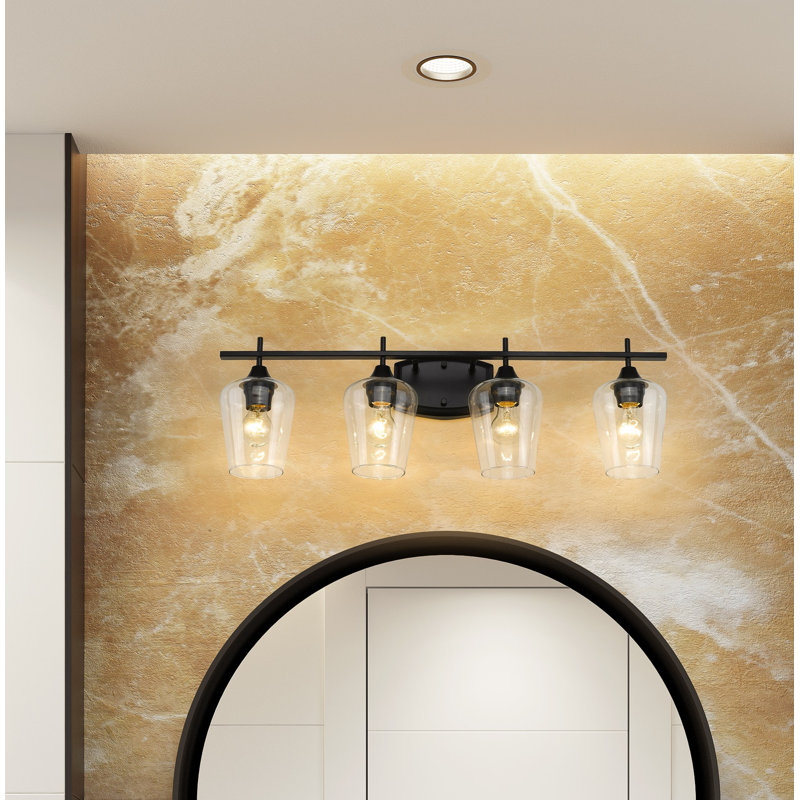 Dahlya 4 - Light Dimmable Vanity Light, Matte Black