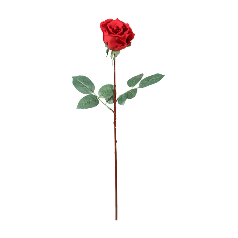 12pc 27” Real Touch Red Rose – 4” Diameter Artificial Flower