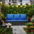 67.7 Inch All-Weather Wicker 3-Seat Patio Sofa With Plush Blue Cushions, Durable And Stylish For Outdoor Relaxation-228680677-228680679