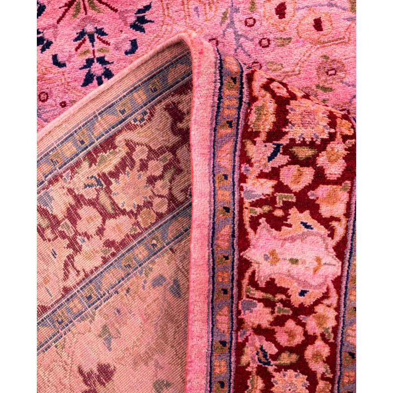Overdyed One-of-a-Kind 2' 7" X 18' 1" Hand Knotted Area Rug