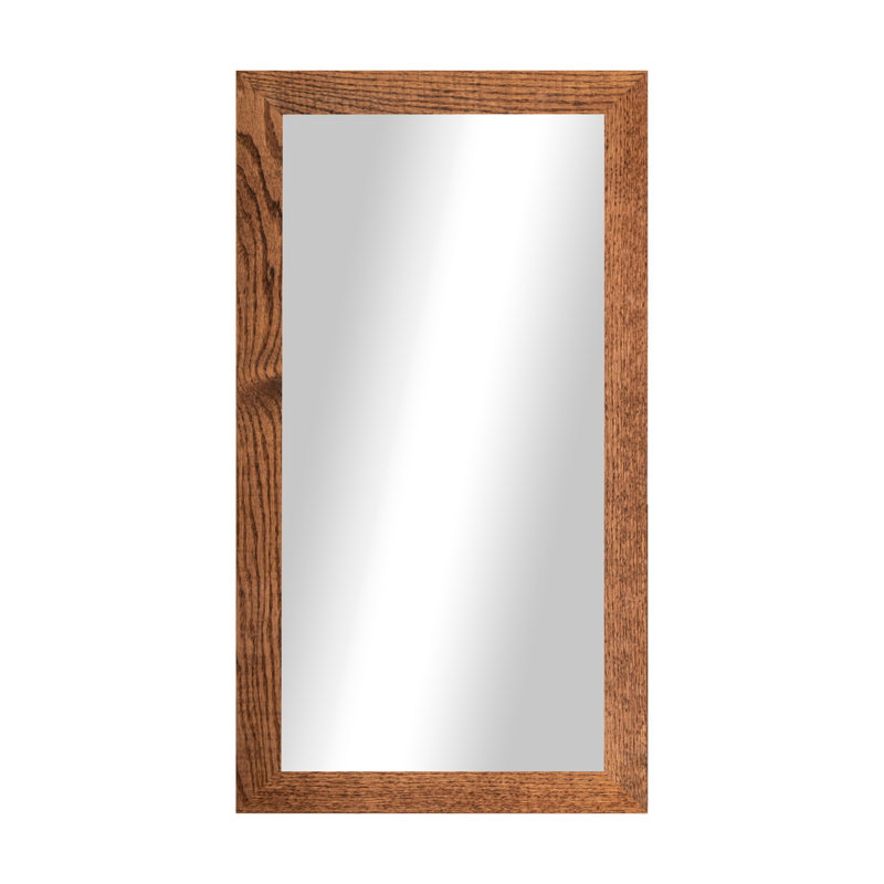 Miroir en bois franc Ebark Designs Ebark - chêne rouge 2 po, 15 po x 30 po, Miel
