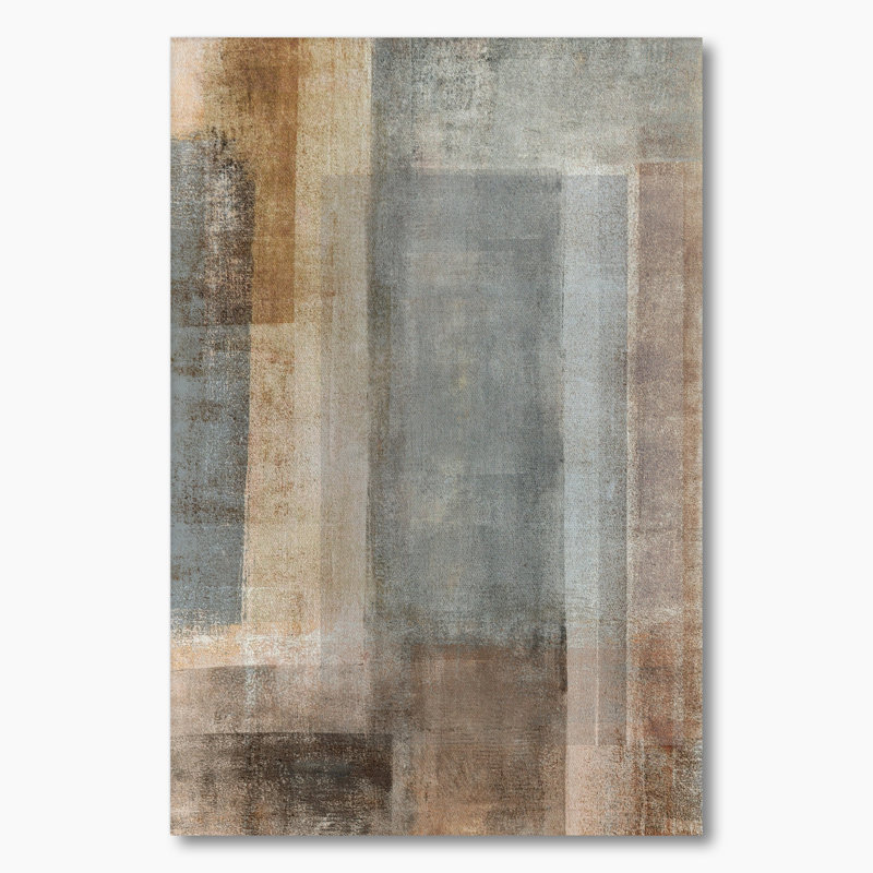 «Grey rencontre beige», art abstrait - peinture sur toile tendue