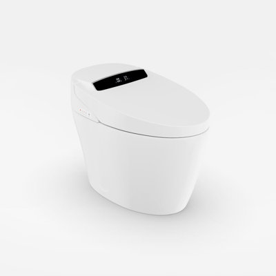 Toilette bidet intelligente automatique Hynova AX1 avec couvercle à ouverture / fermeture automatique blanc 1,28 GPF