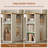 L Shaped Computer Desk, 67" Farmhouse Home Office Desks with Drawers-964790232