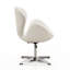 Fauteuil ballon pivotant rembourré en laine Raspberry-51336370