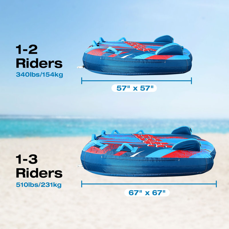 Sunrio Speed Towable Tubes 1-2 Riders Inflatable