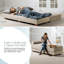  Lit de jour convertible Kaylena - Lit escamotable à compression avec matelas et oreillers en mousse viscoélastique-20411906