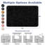 Tapis noir moelleux 6 pi x 9 pi pour salon chambre moderne noir-1317648767