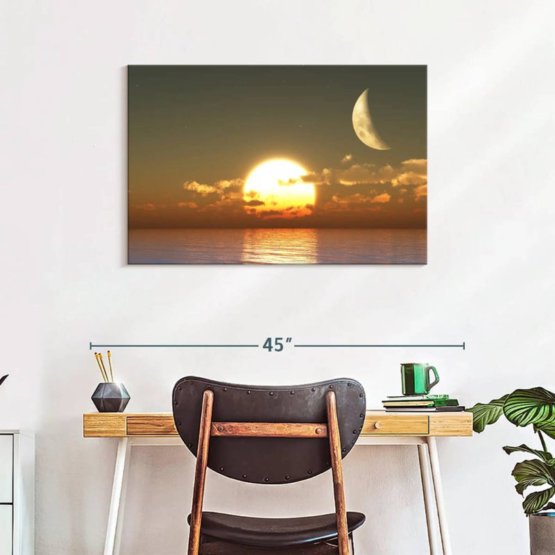 Sunset Moon, 24" H x 36" W