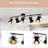 44" 5 -Light track lighting Ceiling Track Light with Dimmable and Adjustable Head For Kitchen