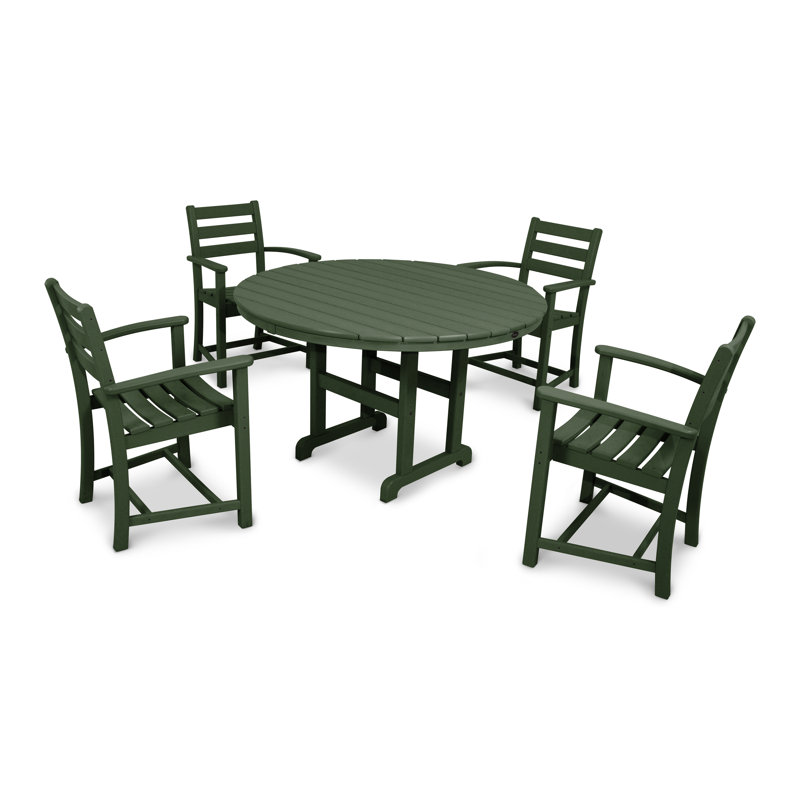 Ensemble repas 5 pièces POLYWOOD Monterey Bay, Vert foncé