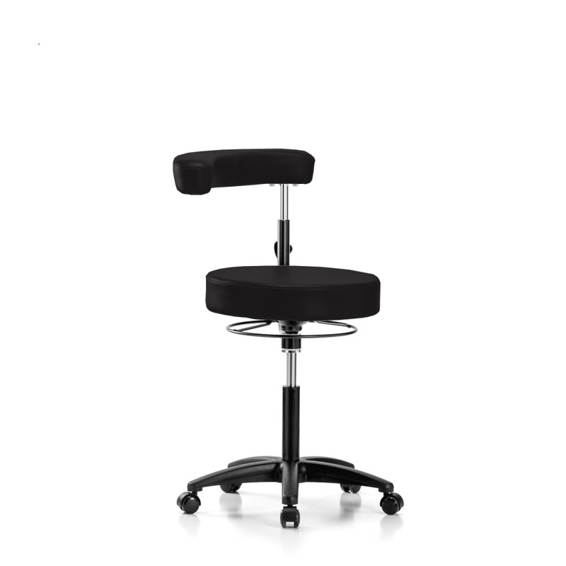 Tabouret à hauteur réglable Nama, H 39 po x l 24 po x P 24 po, Vinyle bourgogne