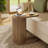 Narrow Fluted C-shaped End Table-1515669009