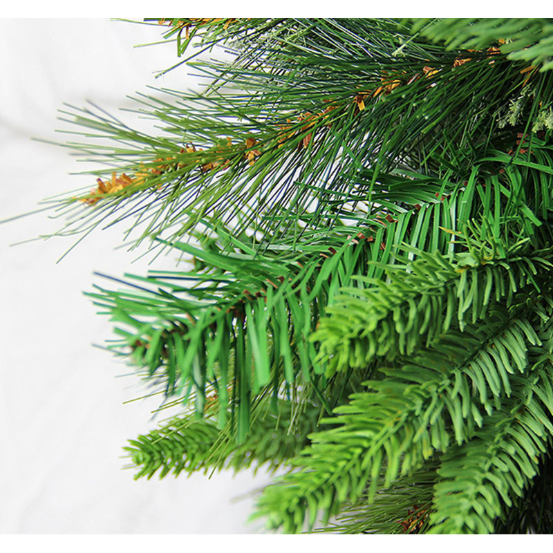 Arbre de Noël artificiel 7,5 pi pré-éclairé avec pin Ashmoft Cashmere - lumières Dura-Lit transparentes, Hauteur de 7,5 pi