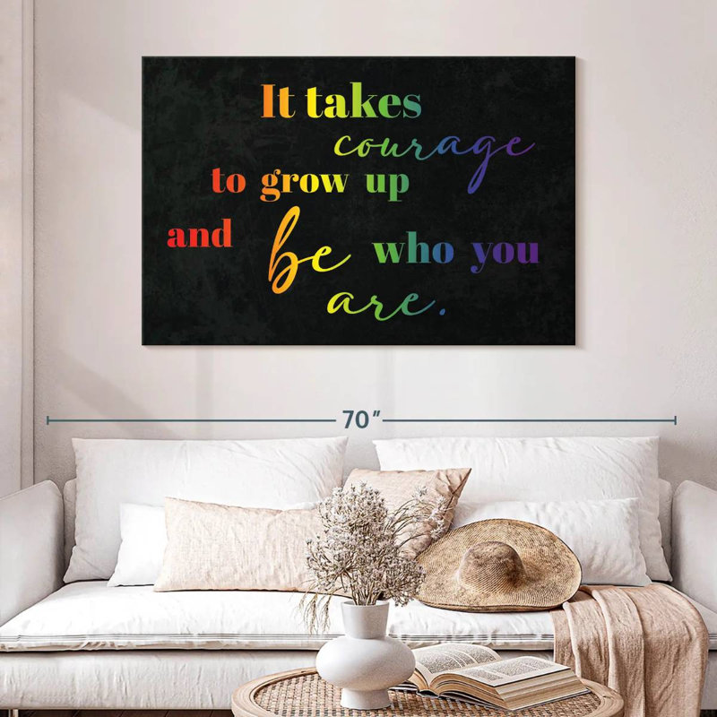 Tergel Courage To Be You Pride, 32" H x 48" W
