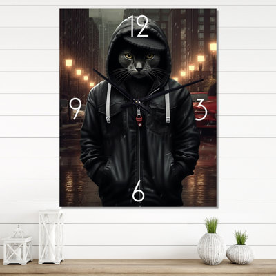Eribella - Animals Cat Wall Clock