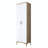Modern Hall Stand, Walnut & White, 23.6 x 78.2 x 14.8 inches | 100% Melamine Coated E1 Quality Chipboard, Thickness: 0.7 inches | Stylish Storage Solution for Entryway, Durable & Elegant Design