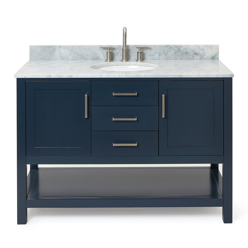 Bayhill 49'' W Single Vanity, Midnight Blue