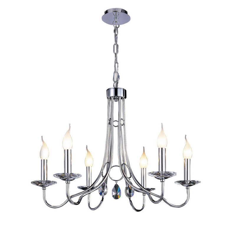 6 - Light Candle Style Chandelier