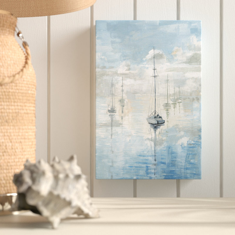 Calm Clouds - Wrapped Canvas Painting, 66cm H x 45cm W x 3.81cm D