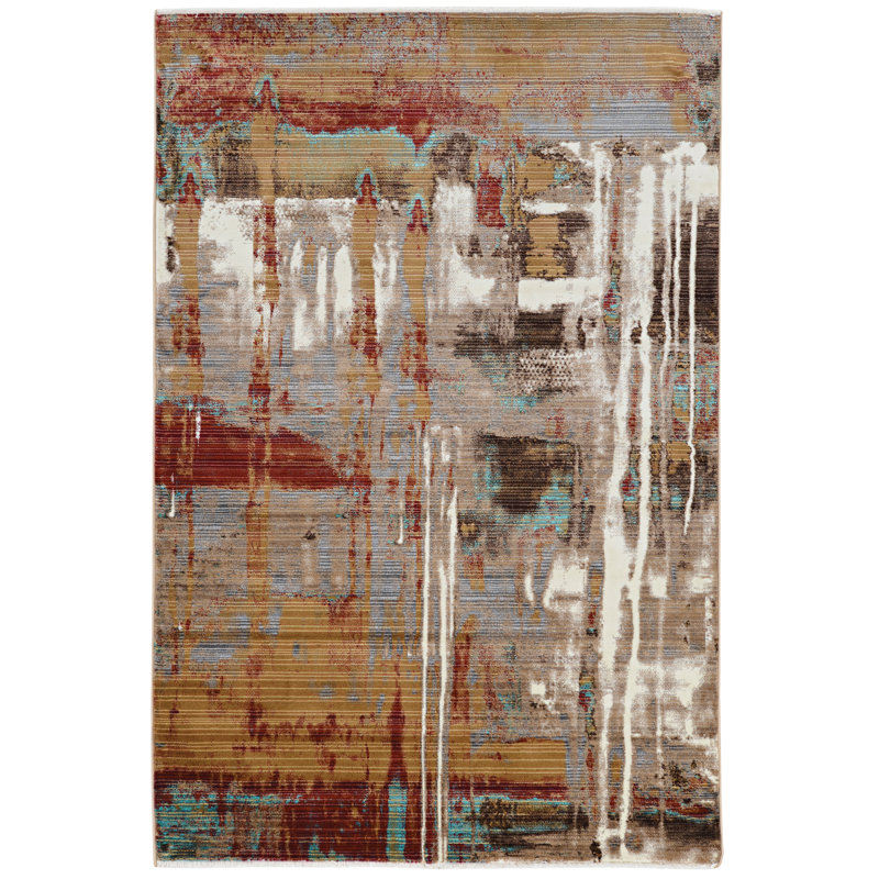 Tapis beige Crittenden, Rectangle 5 pi x 8 pi