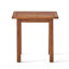 Rectangular Solid Wood Outdoor Side Table , 19 " W 15 " D