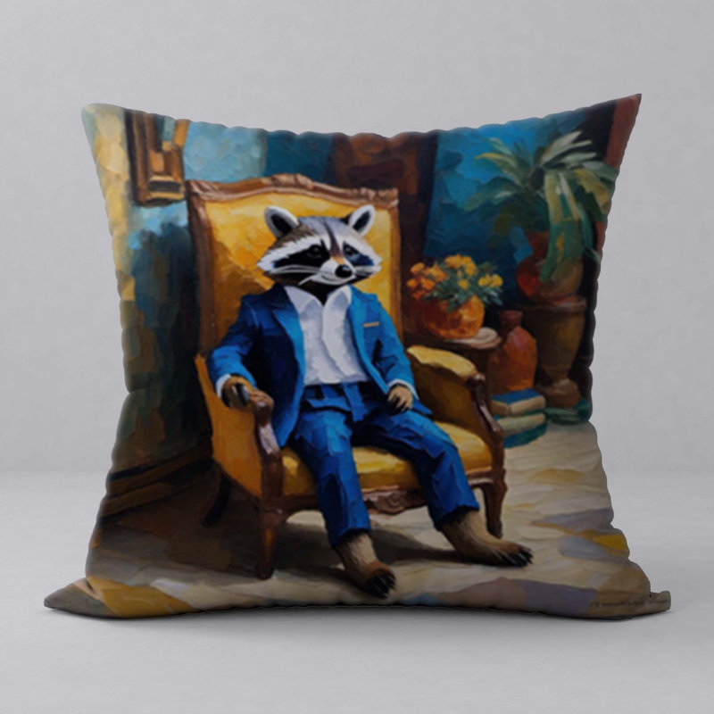 Polyester Throw Square Pillow Cover & Insert