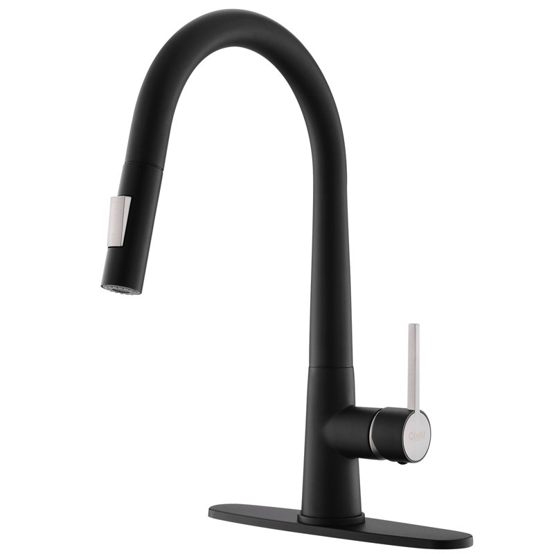 Robinet de cuisine rétractable à poignée simple