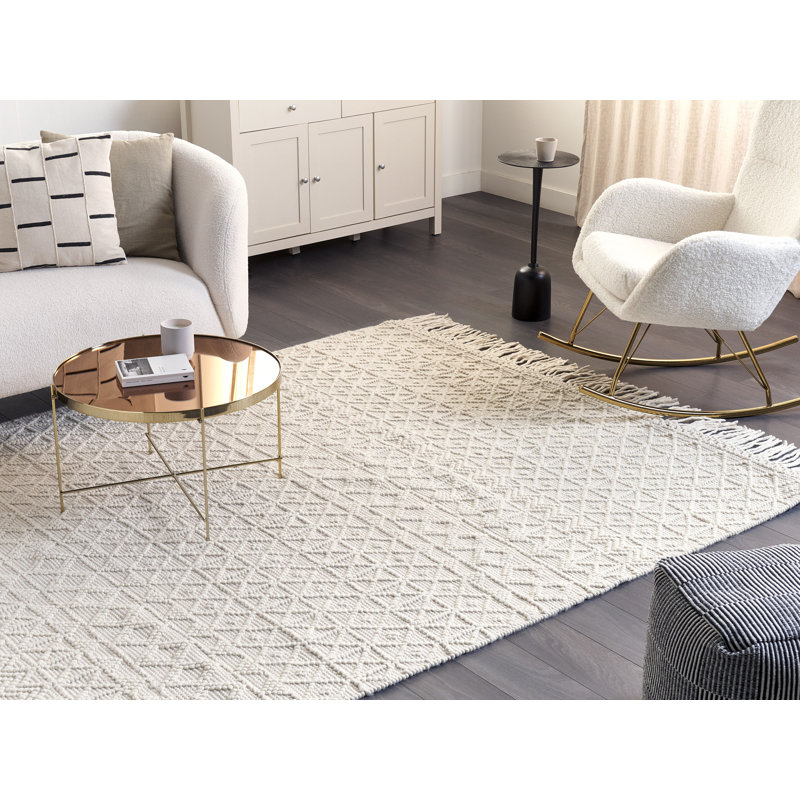 Oyens Rectangle Geometric Hand Woven Area Rug, Rectangle 200 x 300cm