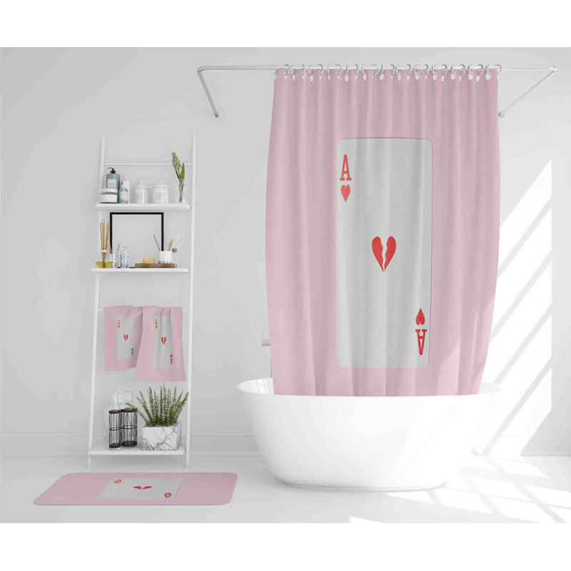Nevim Polyester Shower Curtain Set