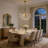 3-Copper colored dimmable glass pendant light