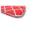 Ensemble de 4 coussins de chaise d'extérieur en forme de U en toile rouge, coussins de siège de patio épais