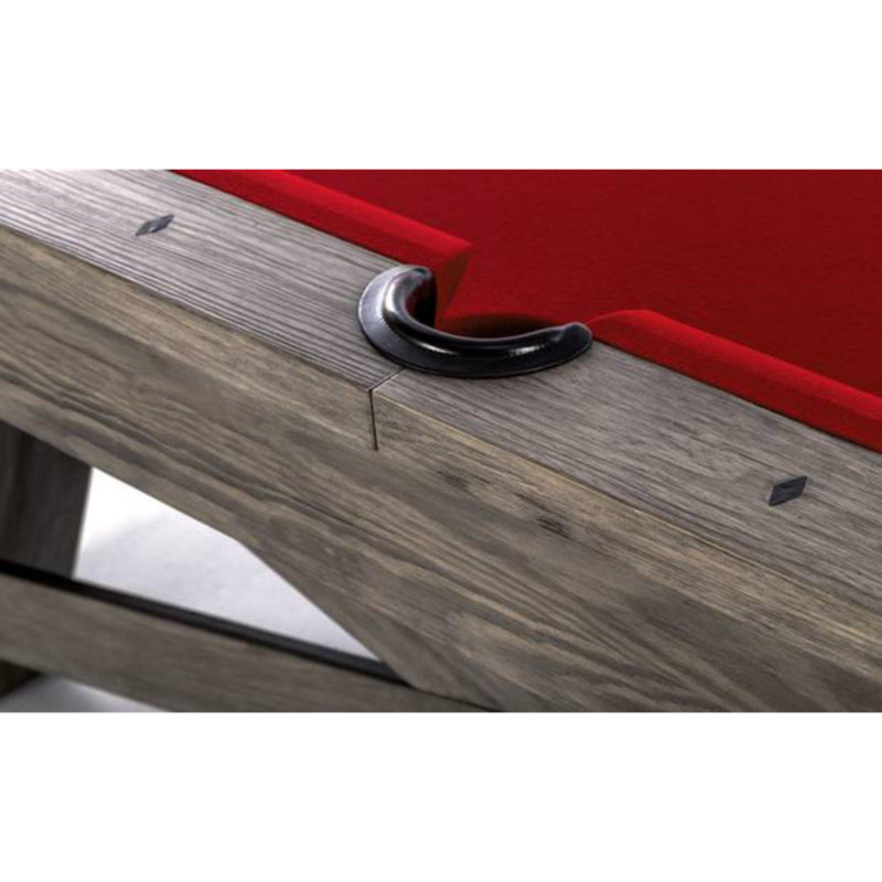 Spencer Marston Chesapeake Pool Table (White Glove Installation Included - $699 value), Red, 7ft