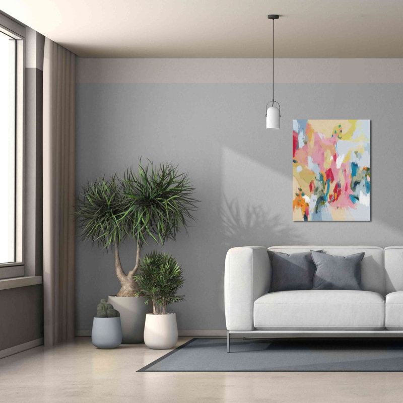 «Positif Vibes 2» par Christov Art, estampe numérique sur toile, H 34 po x l 26 po x P 1,5 po