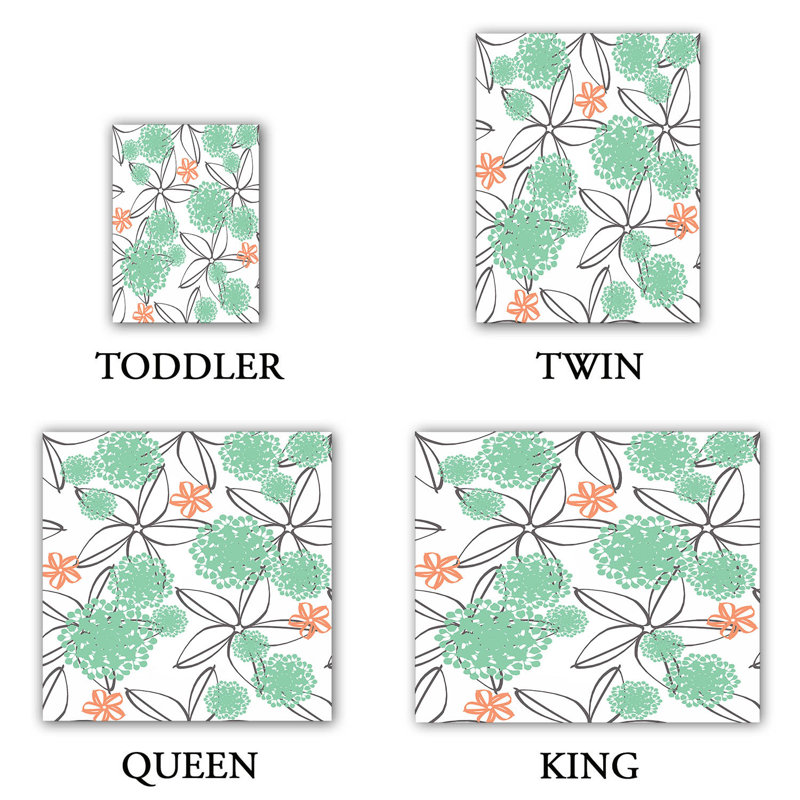 Ensemble de housse de couette de jardin, 1 housse de couette grand + 2 taies standards