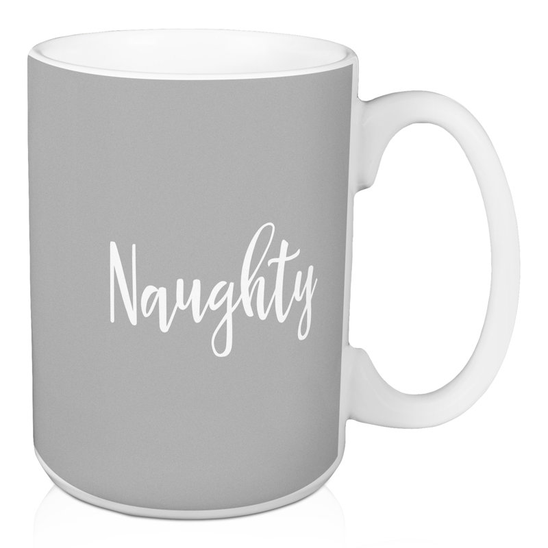 Grande tasse à café naughty Hertford, Gris