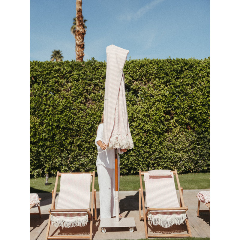 Pool Lounger, Lauren's Pink Stripe