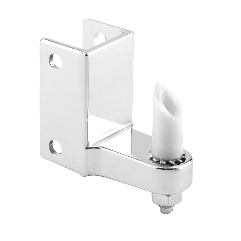Charnière pivotante à fixation sur poteau Prime-Line, Zamak, chrome, 1 / 2po, 1 po