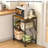 Rolling Kitchen Microwave Cart, 3 Tier Microwave Table Stand With Storage, Kitchen Utility Cart On Lockable Wheels, Small Coffee Cart Shelf Rack Organizer For Living Room Office, Balcony-844996731