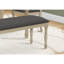 Banc, 48 po rectangulaire, rembourré, bois, entrée, salle à manger, cuisine, tissu, bois massif, transitionnel