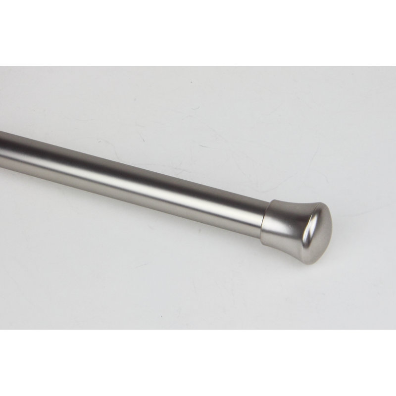 Tringle à rideaux unique, Nickel satiné, l 66 à 120 po