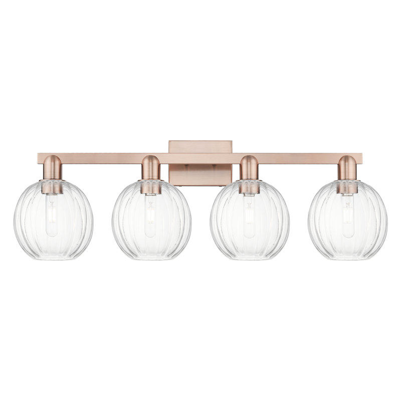 Preston 4 Light Globe Shade Bath Vanity Light