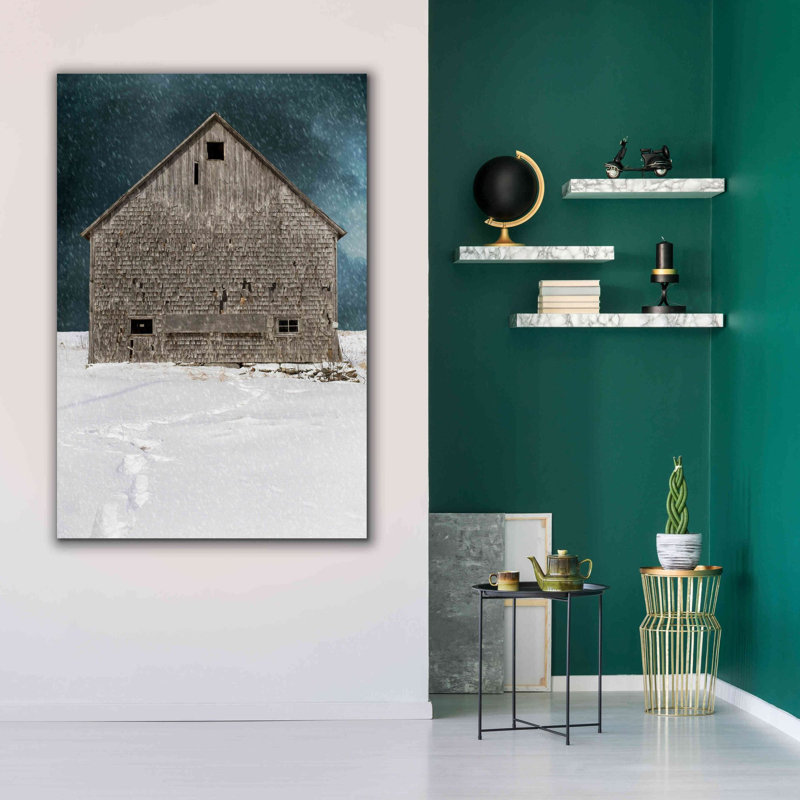 «Old Barn» par Edward M. Fielding, estampe numérique sur toile, H 60 po x l 40 po x P 1,5 po