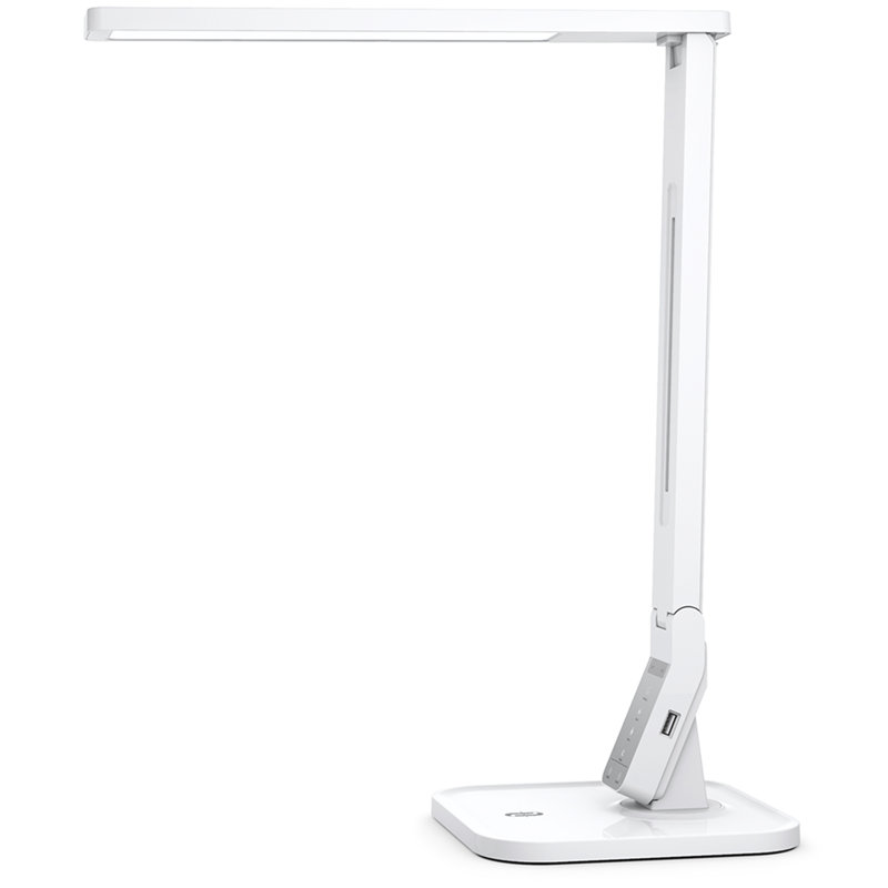 Lampe de bureau 17,51 po USB, Blanc