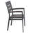 H&D Barnwood Aluminum Dining Arm Chair