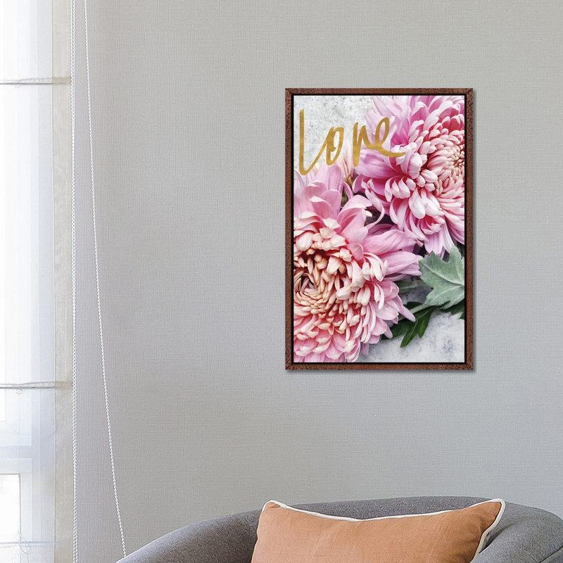 Love by Sarah Gardner - Print on Canvas, Brown Floater Frame, 66.04 cm H x 45.72 cm W