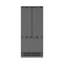 ZLINE Autograph 36 in. Black Stainless Refrigerator with Stainless Steel Interior with Accents-2044475692-2044475694