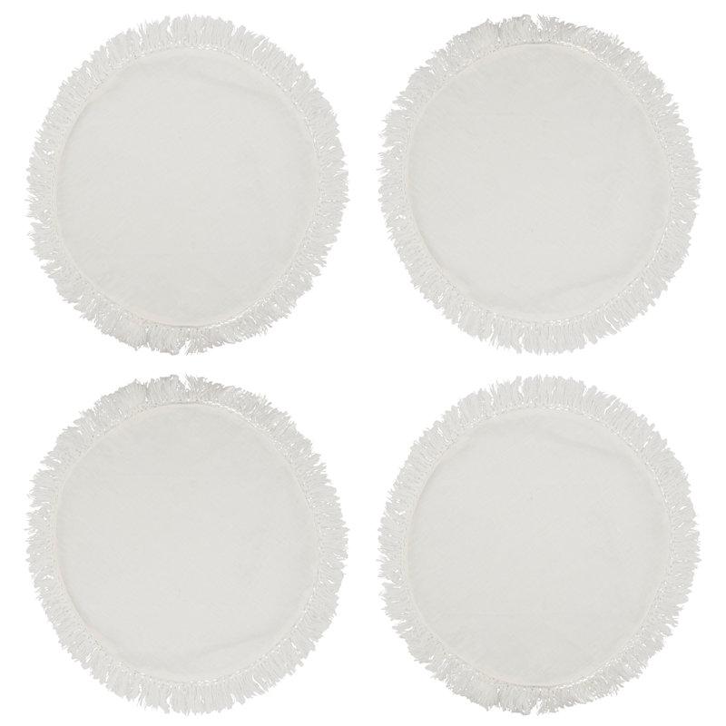 Ensemble de napperons 4 pièces, Ivoire